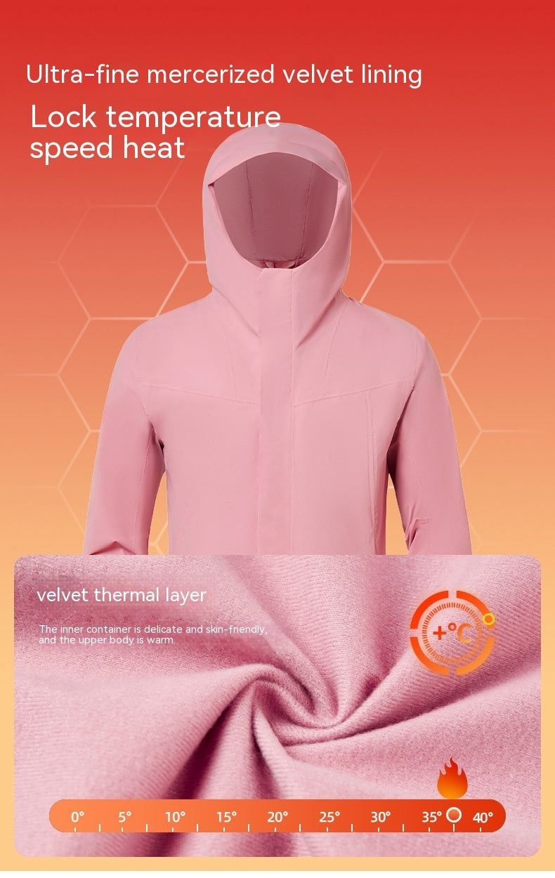 Winter Wool Lined Warm Soft Shell Jacket