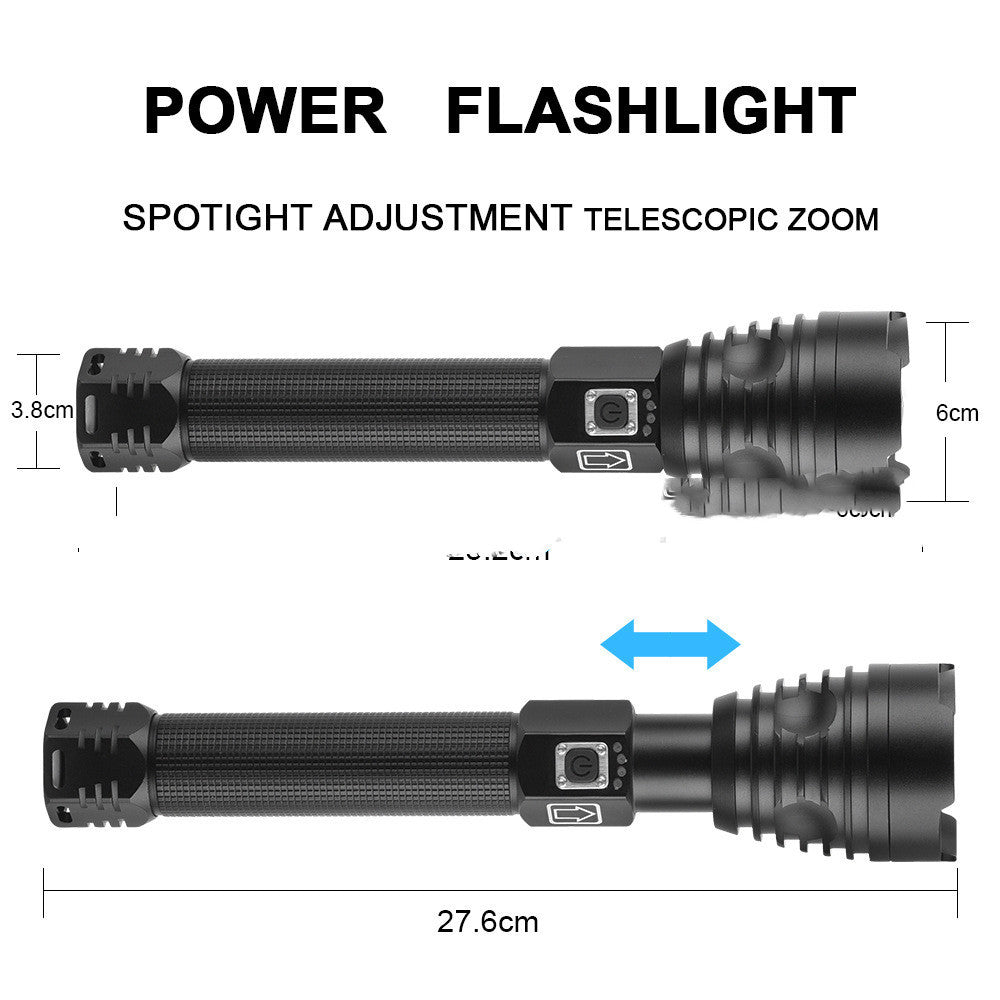 Strong flashlight USB charging