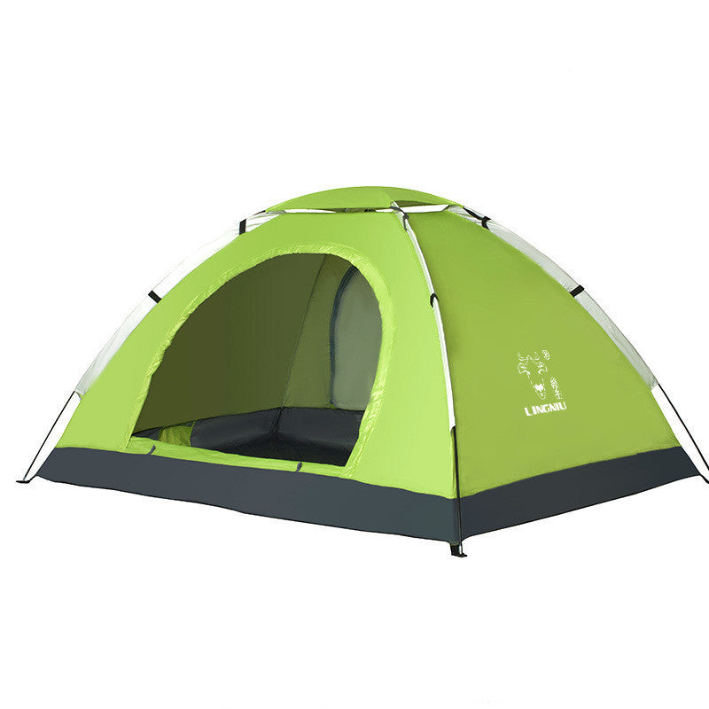 green tent Single-layer tent camping outdoor camping beach – Gillies Wilderness Gear