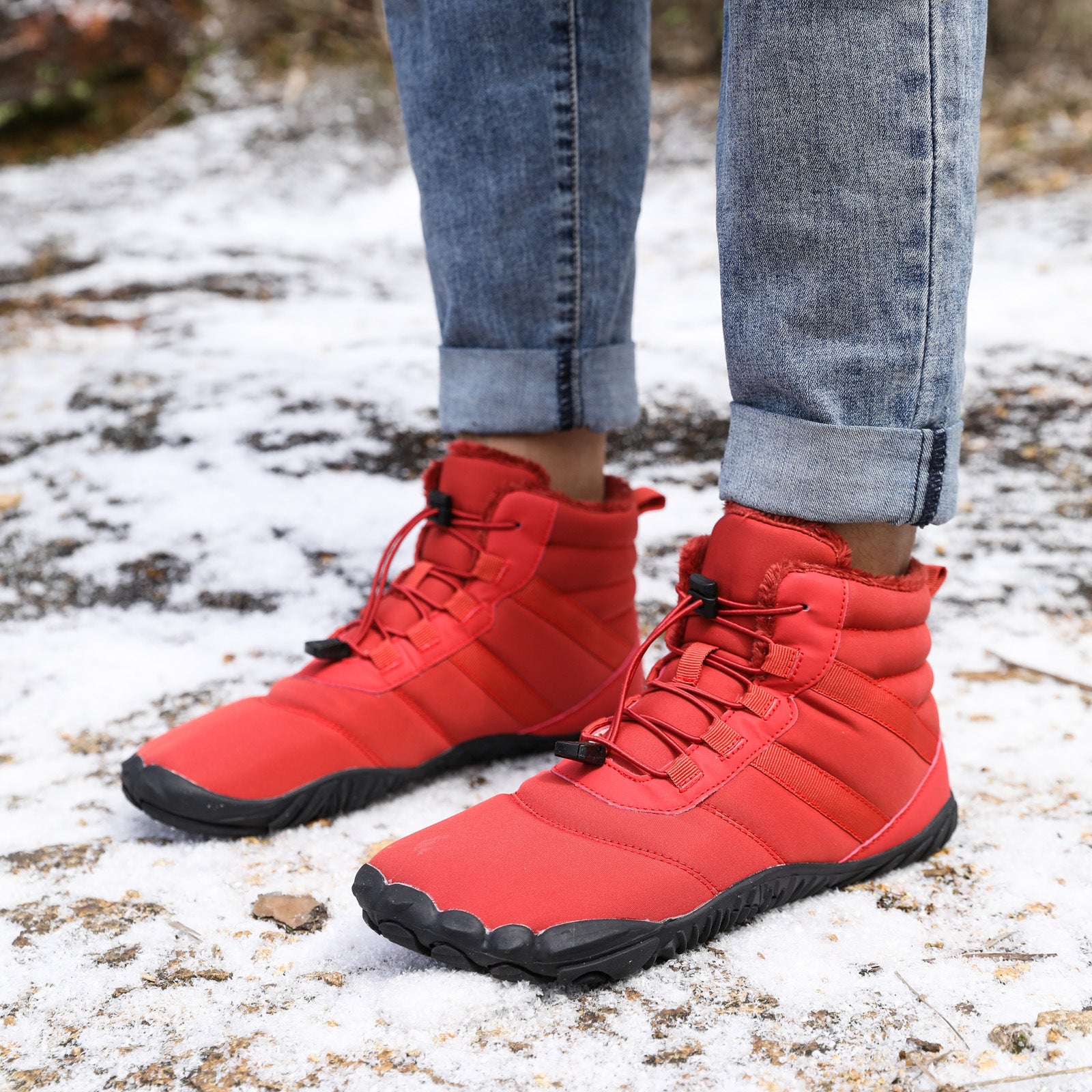 Five-finger Cotton Shoes Non-slip Snow Boots