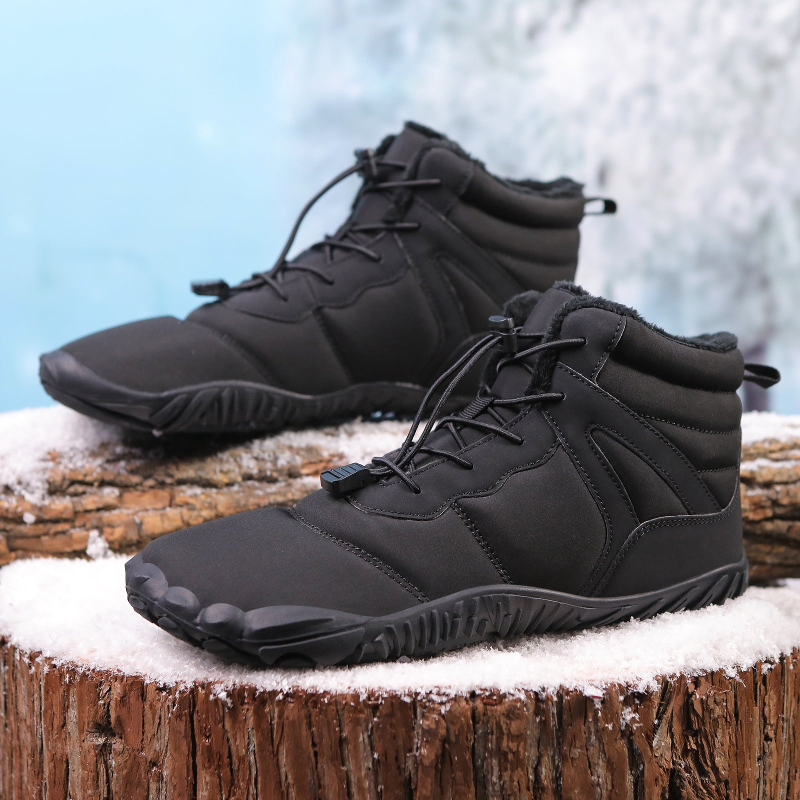 Five-finger Cotton Shoes Non-slip Snow Boots