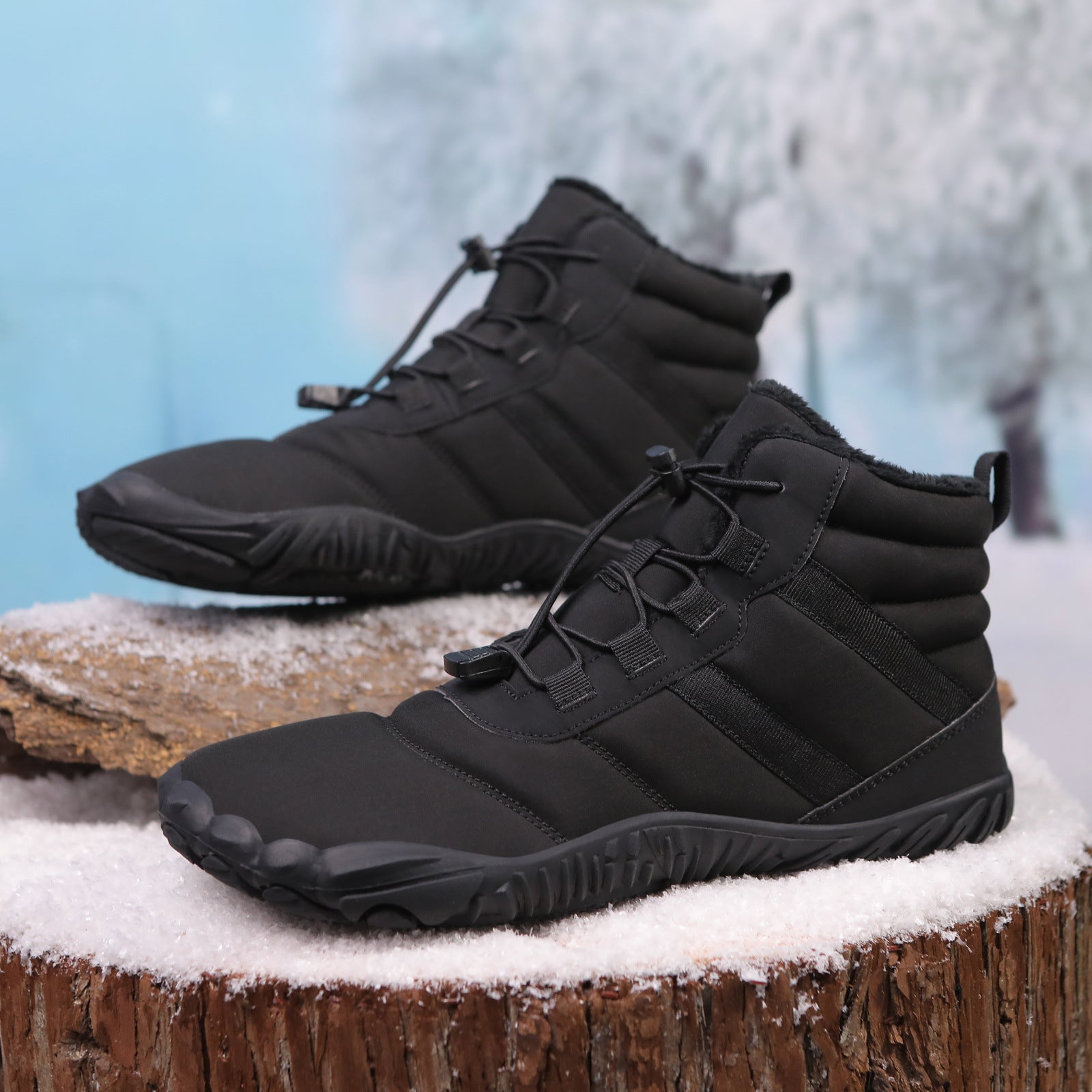 Five-finger Cotton Shoes Non-slip Snow Boots