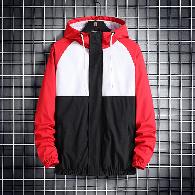 Hooded Solid Color Coat Casual Jacket