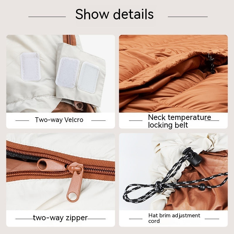 Warm Egg-shaped Feather Sleeping Bag