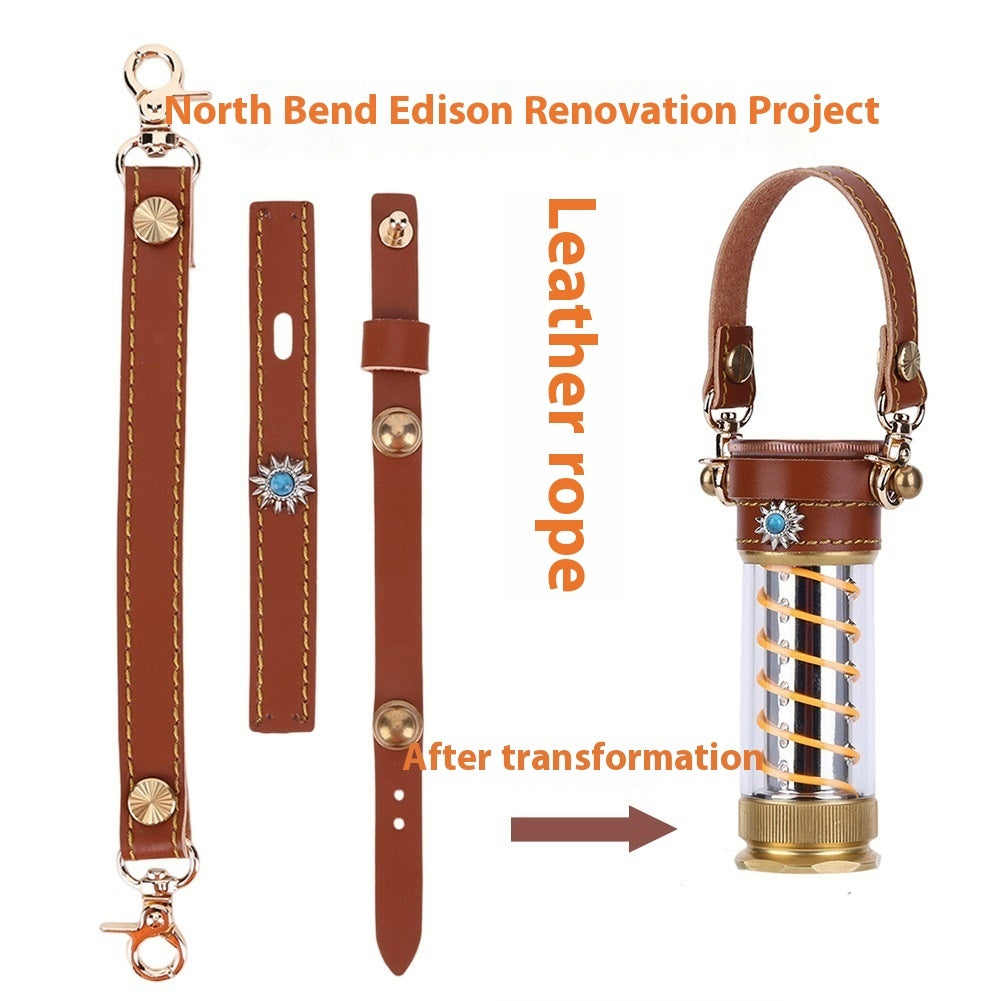 Camping Lantern Leather Hang Rope