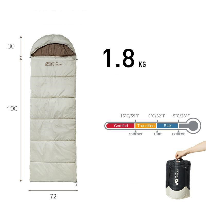 Sleeping Bag Mummy Outdoor Camping Thickened