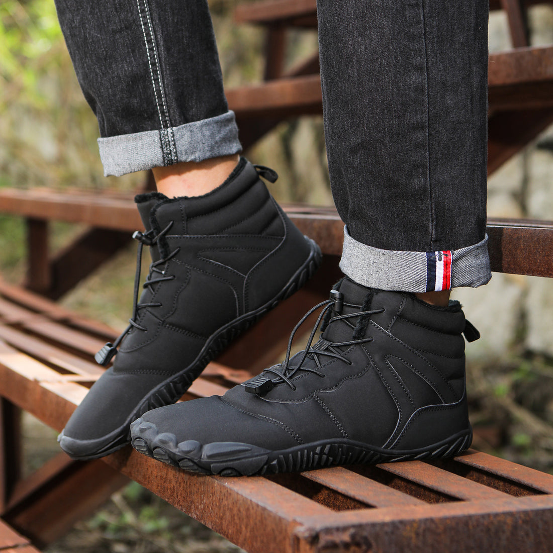 Five-finger Cotton Shoes Non-slip Snow Boots