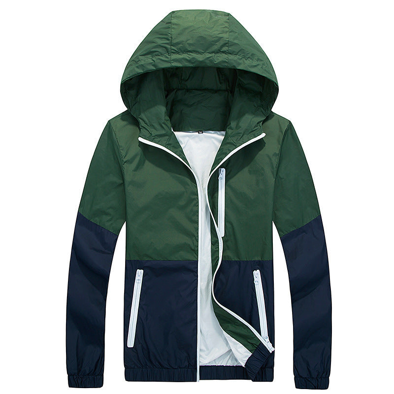 Men's Jacket Spring And Autumn Thin Hooded