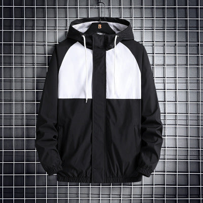 Hooded Solid Color Coat Casual Jacket