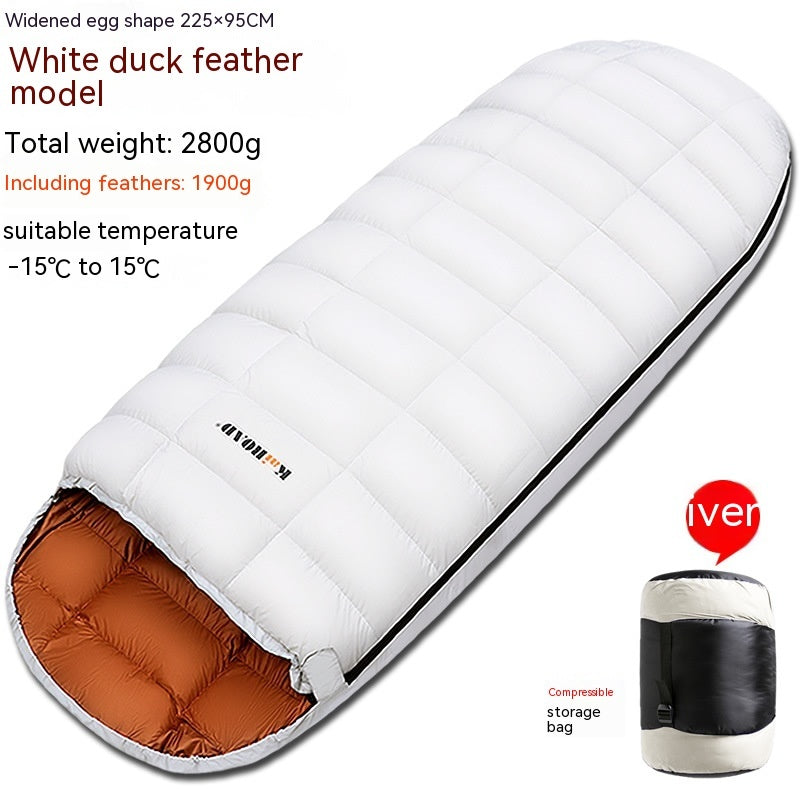 Warm Egg-shaped Feather Sleeping Bag