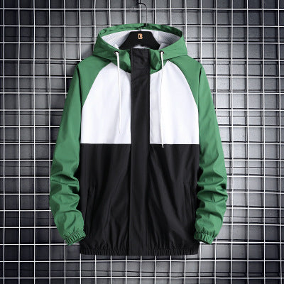 Hooded Solid Color Coat Casual Jacket