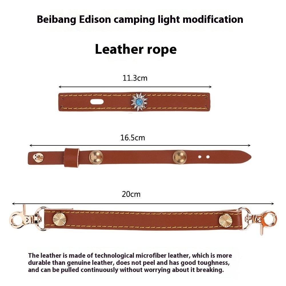 Camping Lantern Leather Hang Rope