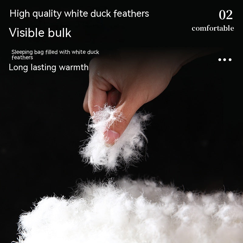 Warm Egg-shaped Feather Sleeping Bag