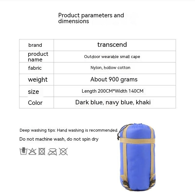 Outdoor Cloak Sleeping Bag Camping