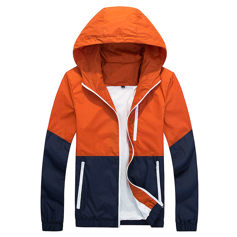 Men's Jacket Spring And Autumn Thin Hooded
