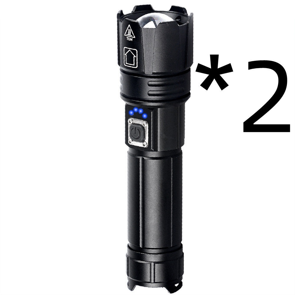 USB Rechargeable Outdoor Strong Light Flashlight