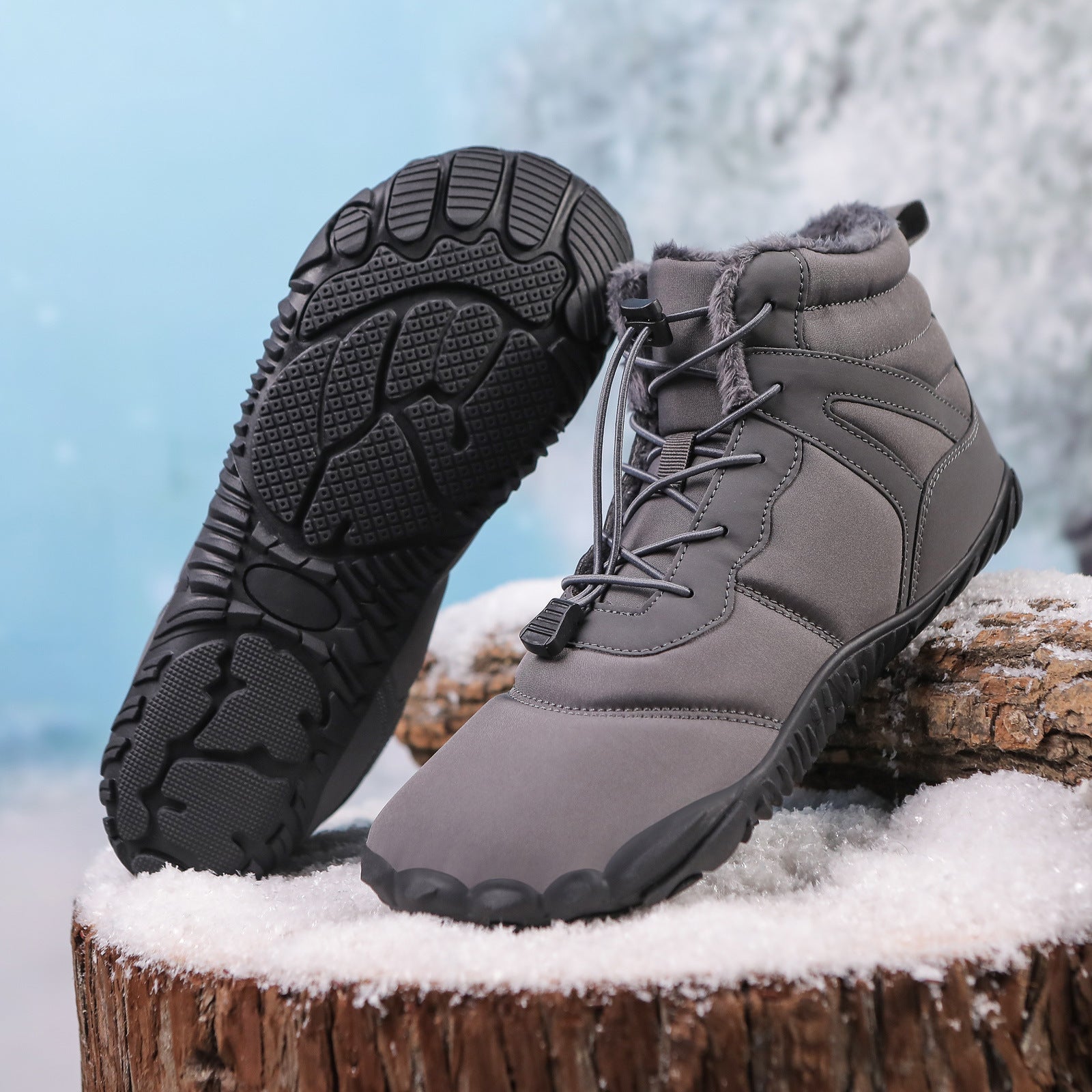 Five-finger Cotton Shoes Non-slip Snow Boots