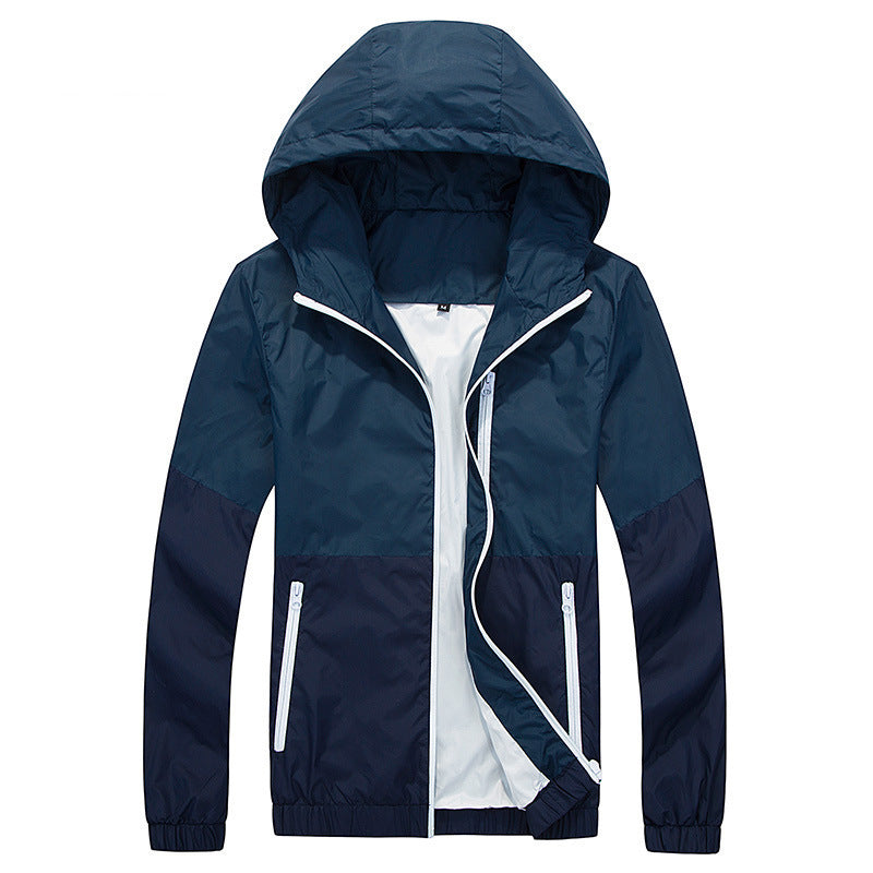 Men's Jacket Spring And Autumn Thin Hooded